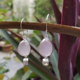 925 Silver Light Pink Dangler Earring