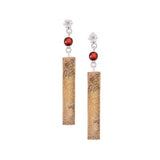 925 Silver Earring With Natural Druzy Stone!