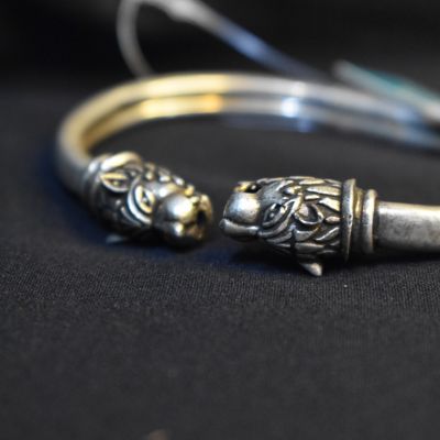 92.5 Silver openable bracelet with Oxidised finish!