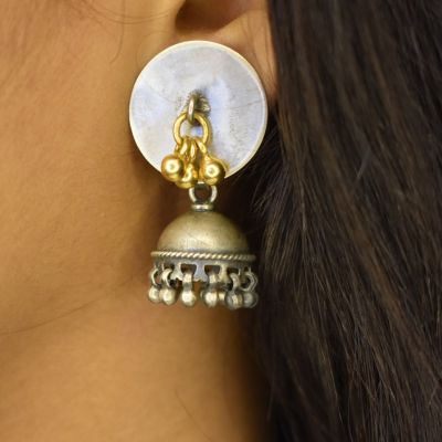 92.5 Silver Jhumki earring!