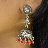 92.5 Silver Jhumki with oxidised finish!