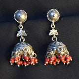 92.5 Silver Jhumki with oxidised finish!