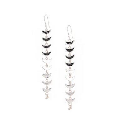 Long Cascade 925 Silver Earrings!