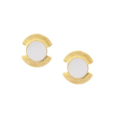 Silver Mother of Pearl studs for Office and Casual Outings!