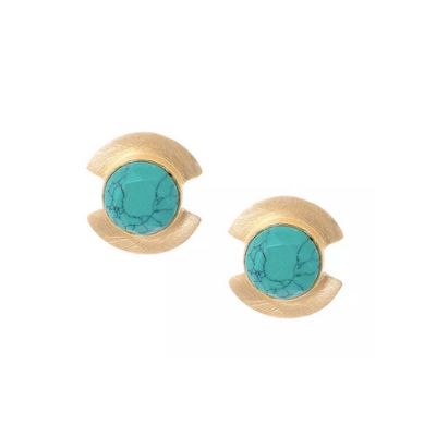 Silver Turquoise studs for Office and Casual Outings!