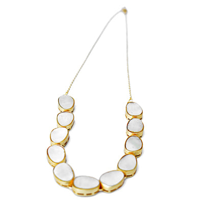 Classic 925 Silver Necklace With Mother Of Pearl