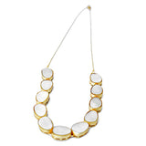 Classic 925 Silver Necklace With Mother Of Pearl