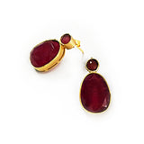 Classic Silver Studs With Calibrated Stone