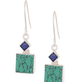 Small 925 Silver Dangler Earring With Turquoise Stone