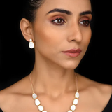 Classic 925 Silver Necklace With Mother Of Pearl