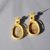 Classic Silver Studs With Mother Of Pearl