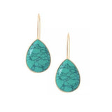 925 Silver Earring With Turquoise Stone!